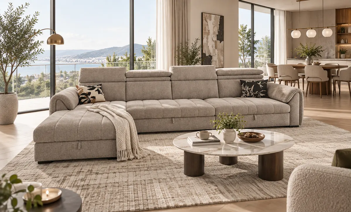 Sunlit Modern Sectional Sofa