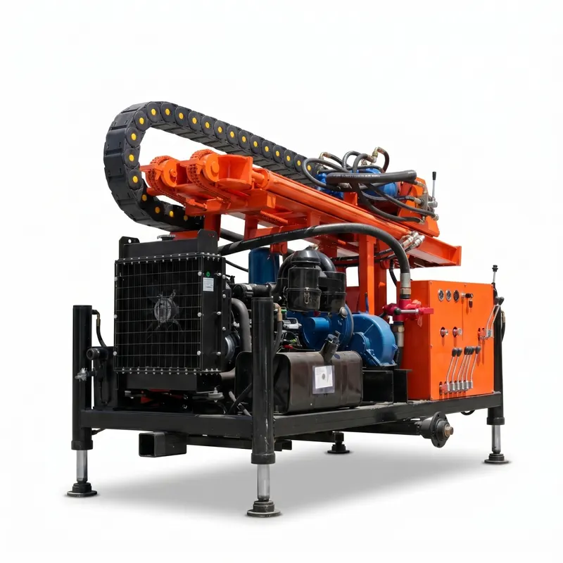 Rodas pneumática bem perfuração equipamento