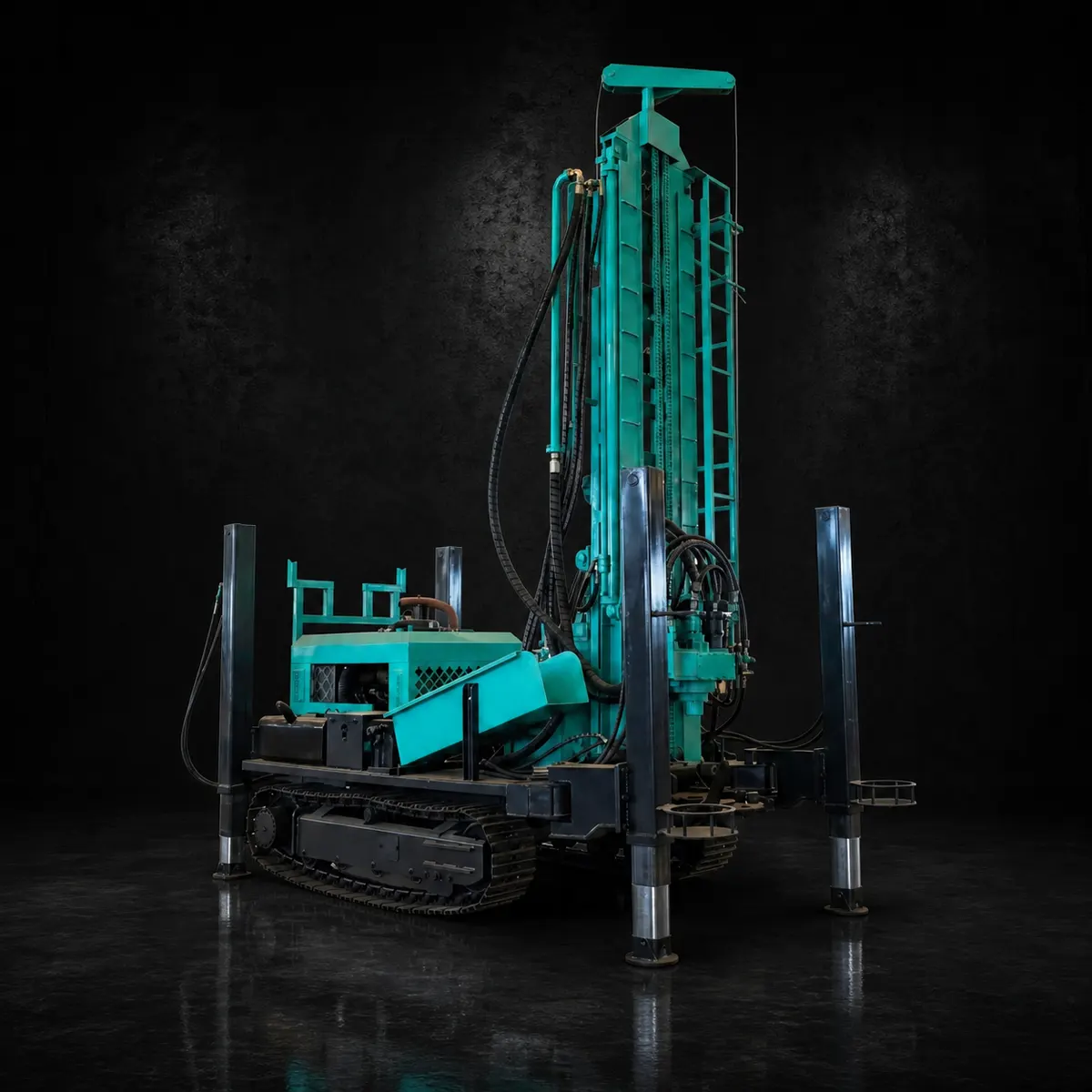Tracked Pneumatic Water Well Drilling Rig (High-End Model)