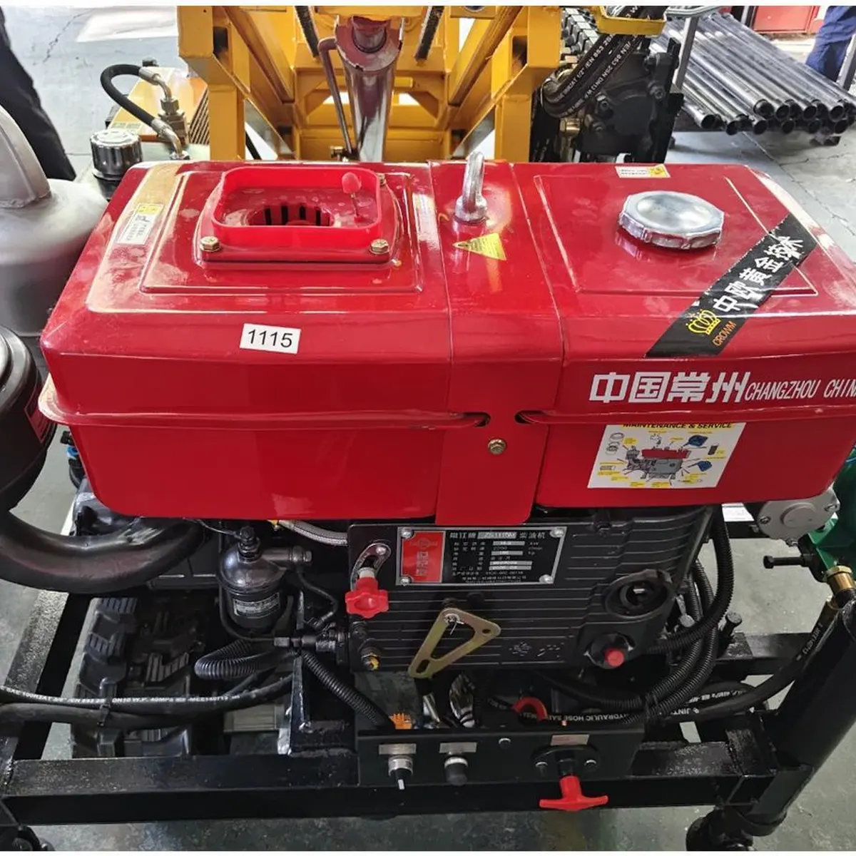 TJ-X150 - Detail View-Conjunto do motor diesel 2