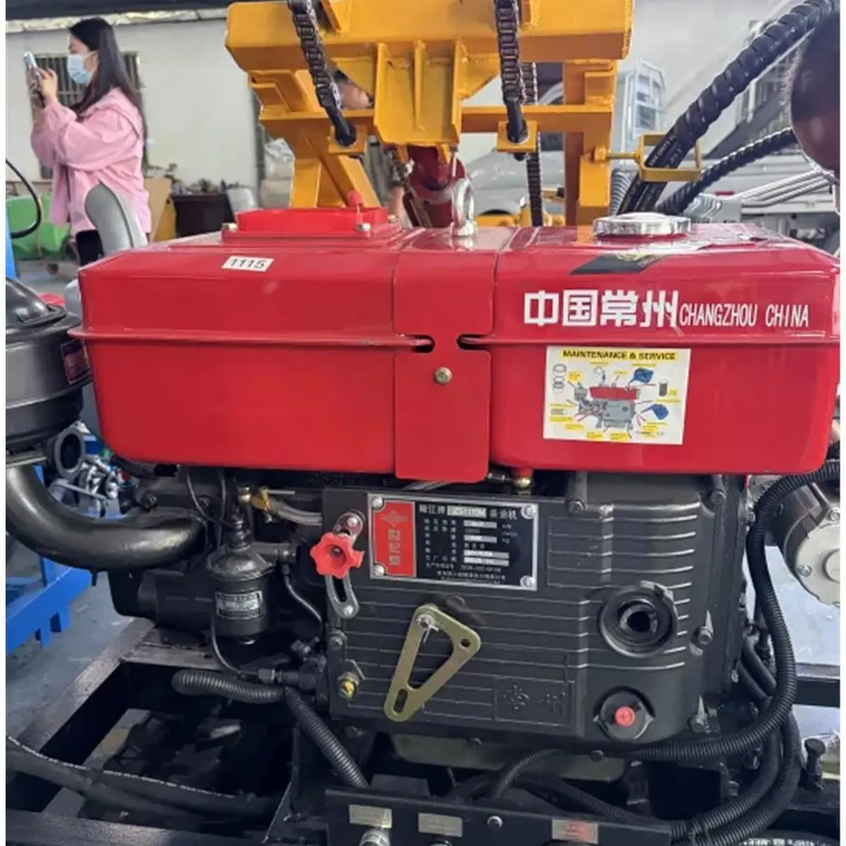 TJ-X150 - Detail View-Conjunto do motor diesel 4