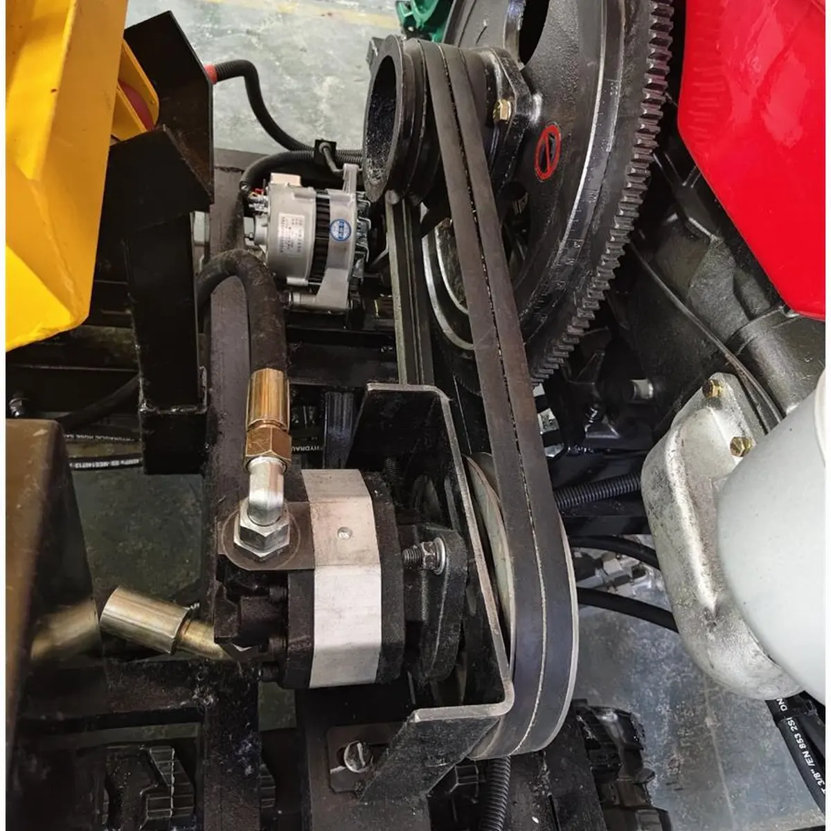 TJ-X150 - Detail View - Belt Drive Bomba Hidráulica