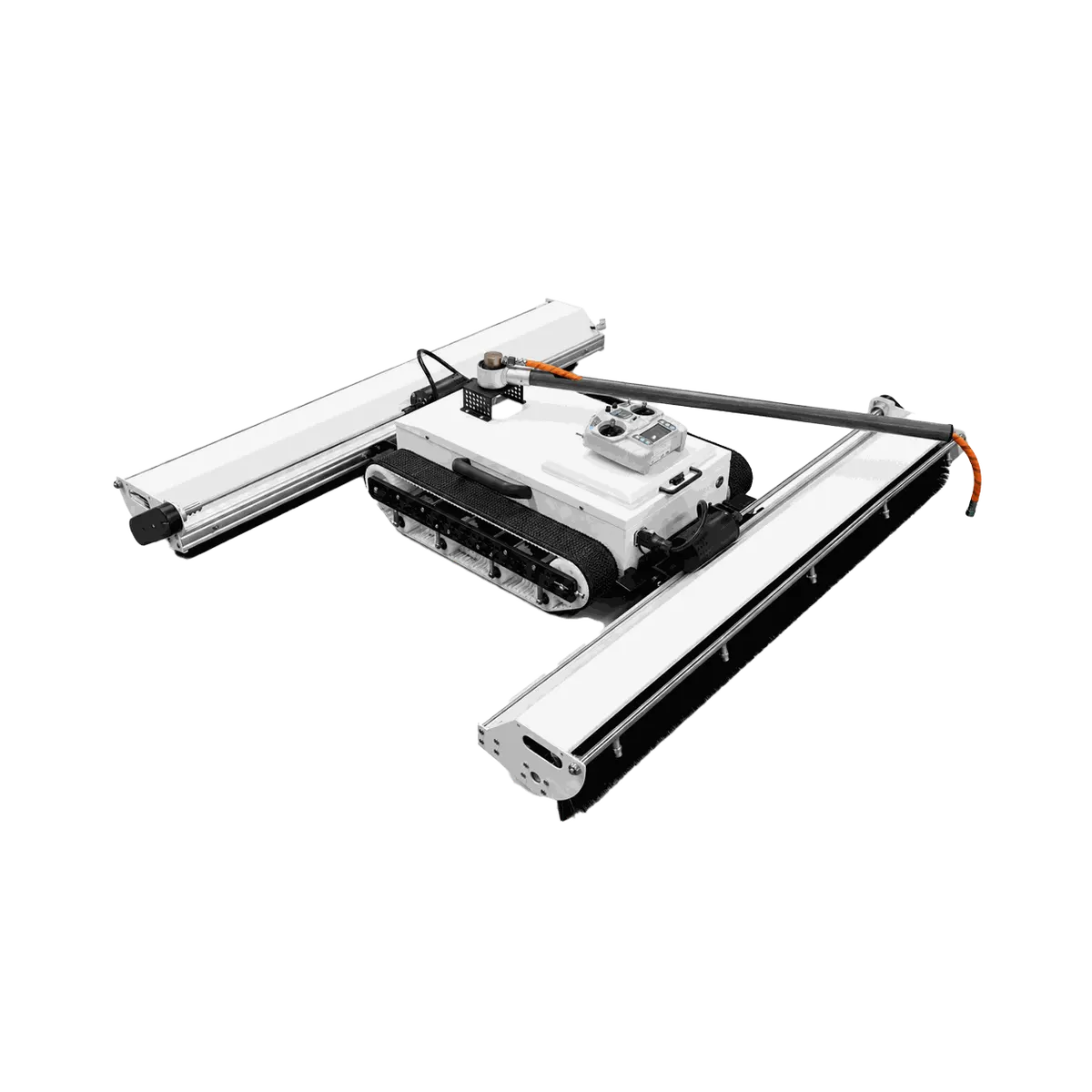 Robot de nettoyage photovoltaïque piloté par voie télécommandée