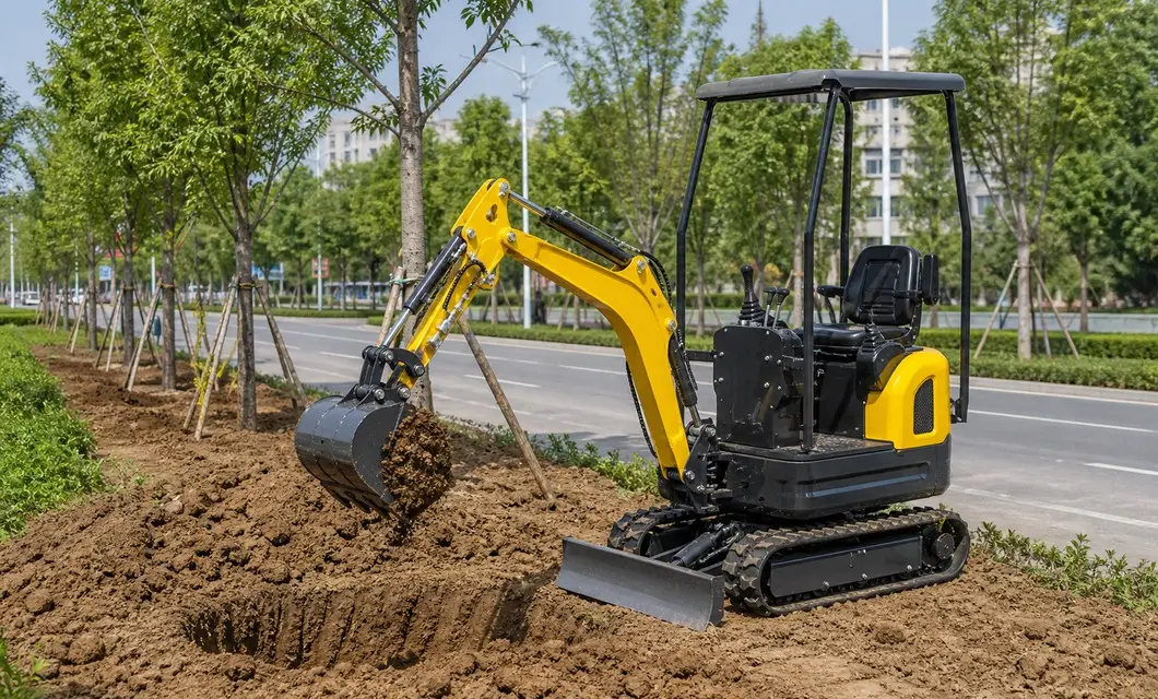 Tree pits opened for municipal planting