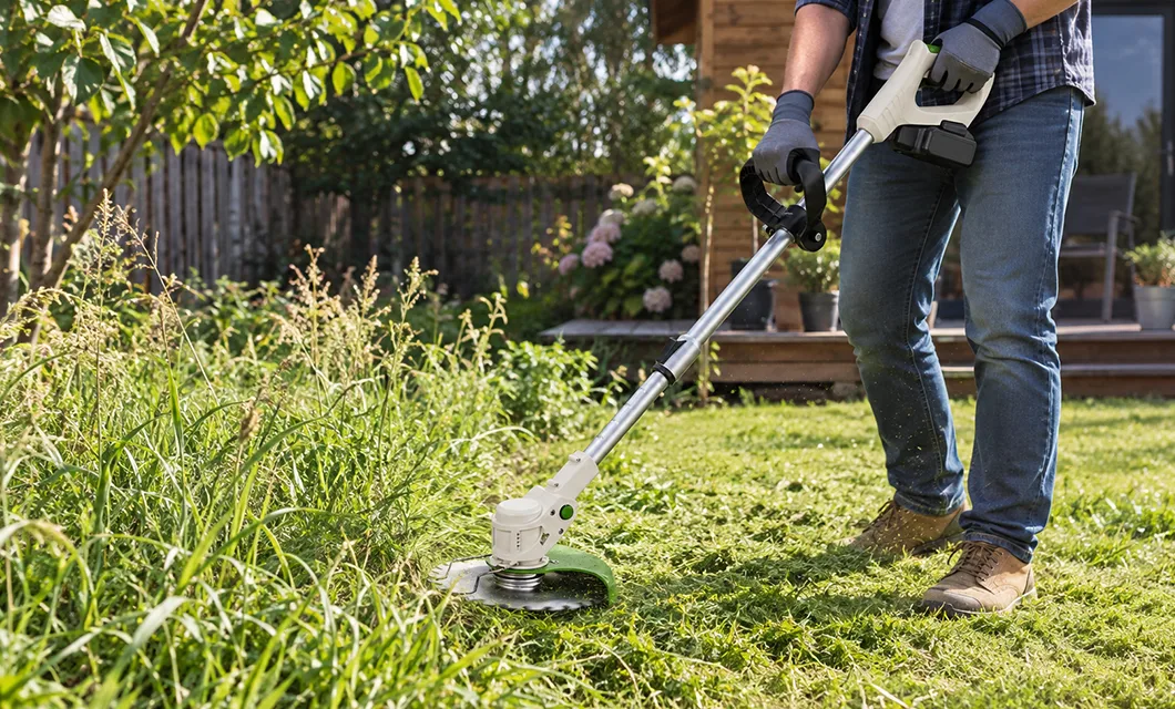 Trim Uneven Grass Around the Yard