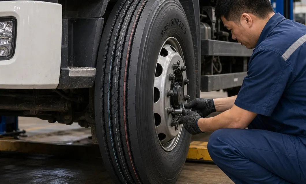 Entretien de la flotte – Service de pneus pour camions; vérifier la compatibilité des jantes et les exigences de montage.