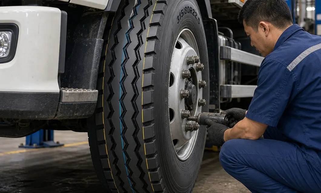 Fleet Maintenance — Truck tire service; confirm rim match and mounting requirements.