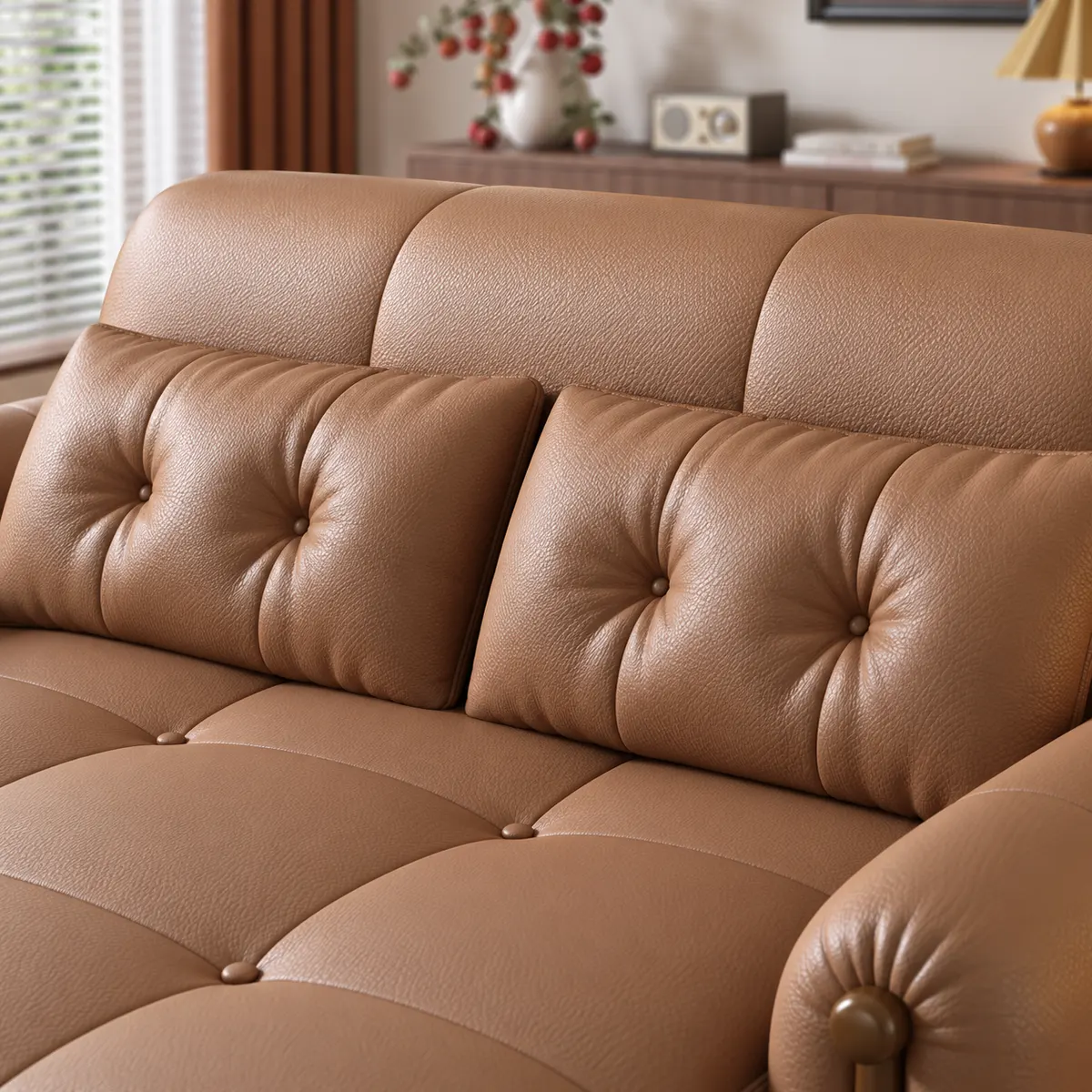 Tufted Backrest and Cushion Detail