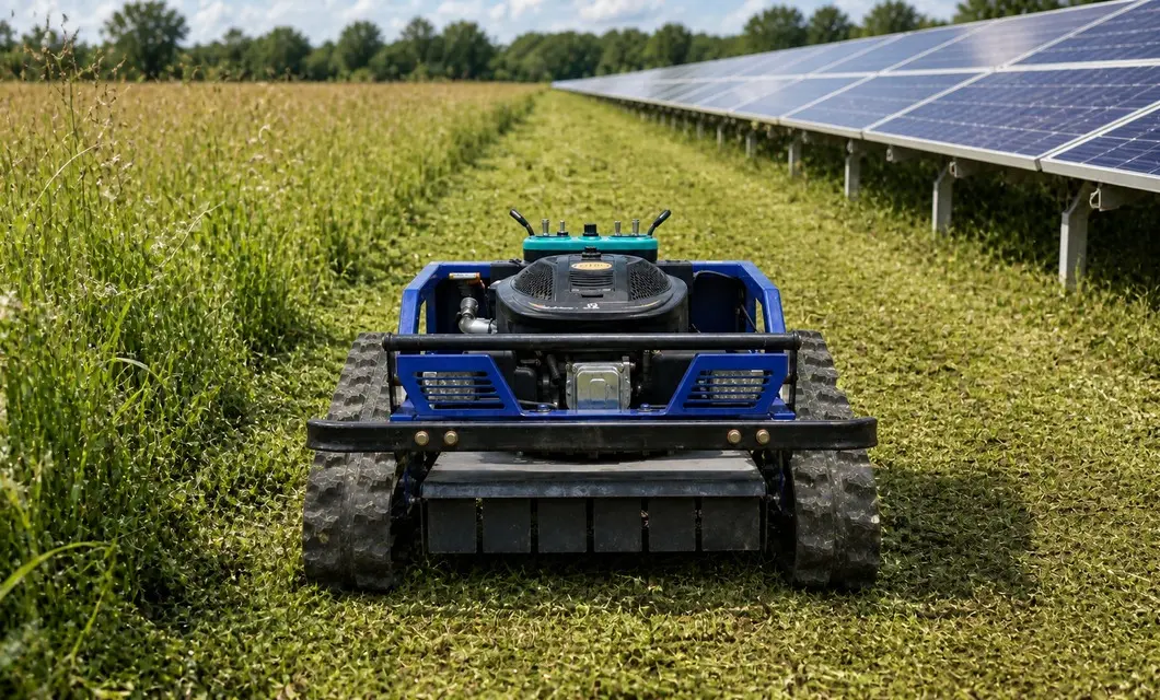 Vegetation cleared beneath solar equipment