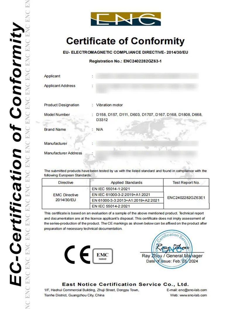 CE certification
