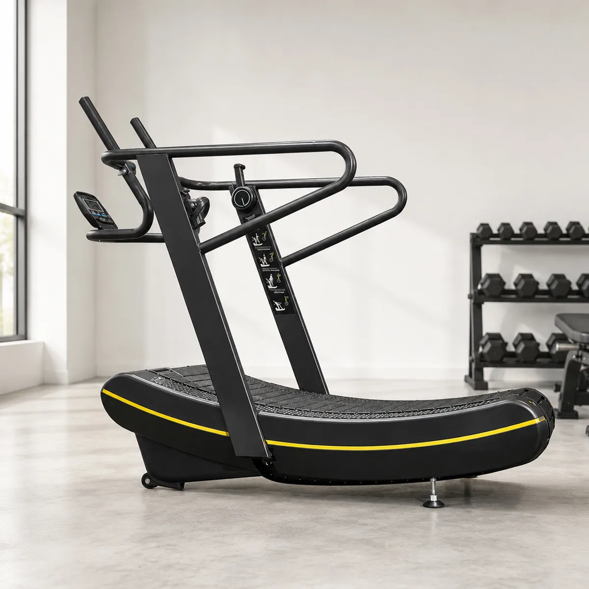 W01N Non-Motorized Treadmill – Actual Photo – Right Front Side