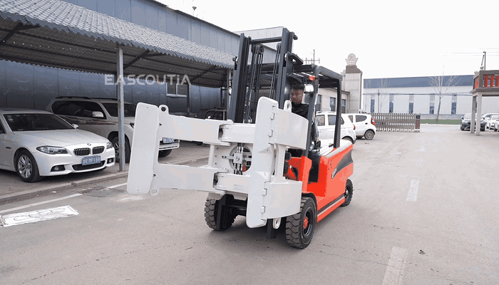 The clamp closes with even pressure that protects material.