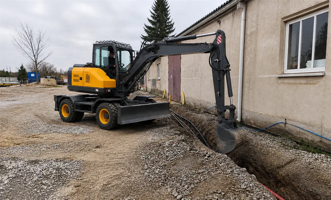 Building Utility Trench Excavation