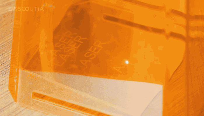 30W fiber laser delivers crisp, durable etching on stainless steel surfaces.