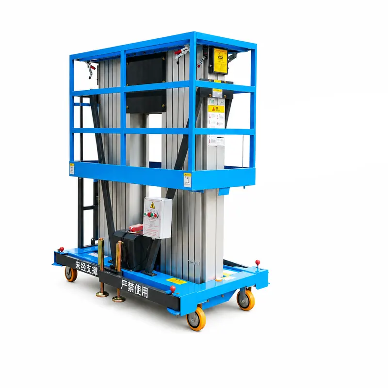 Single-mast aluminum alloy lift platform