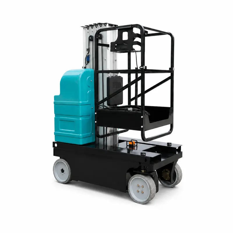 All-electric mast-type aerial work platform