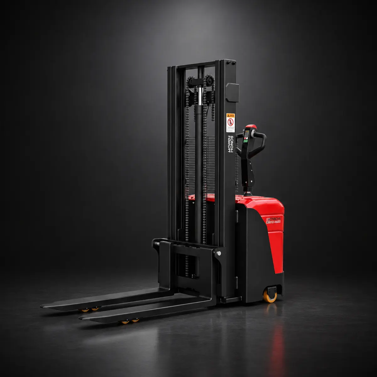 Stand-on full-electric carretilla elevadora