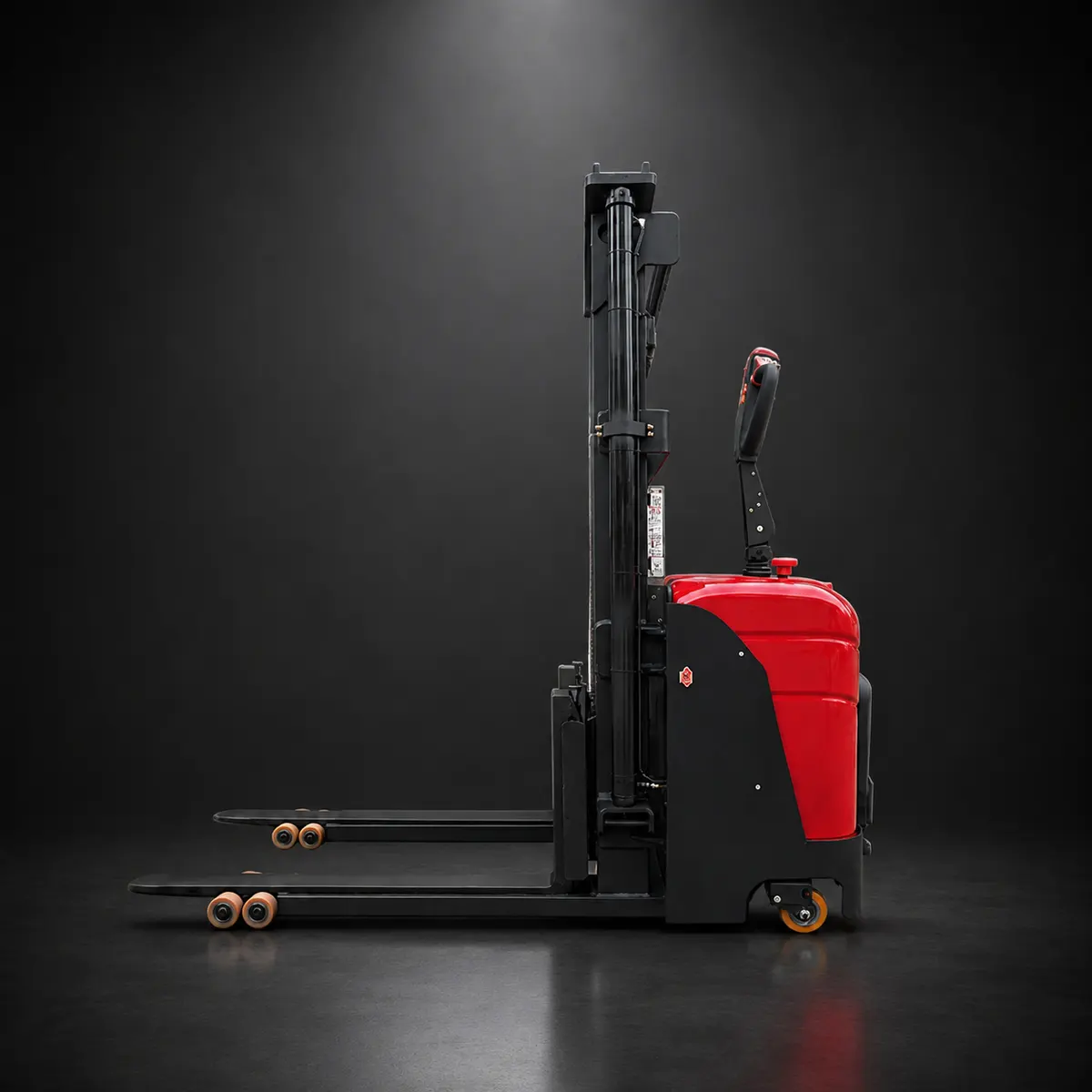 Stand-on full-electric forklift