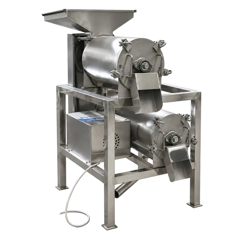 Double-channel Fruit Pitting & Pulping Machine
