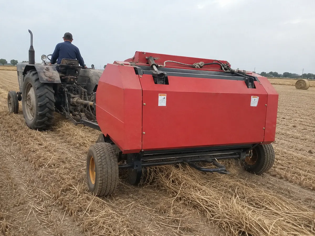 Balenatura della paglia di grano