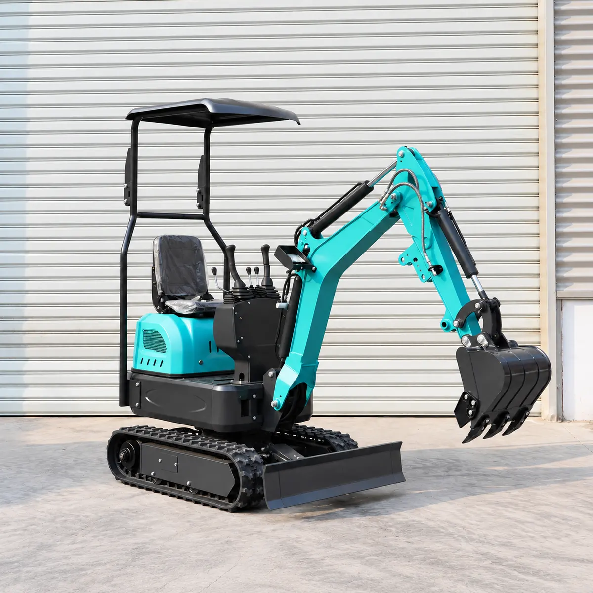 Mini Crawler Excavator Multi-angle View 1