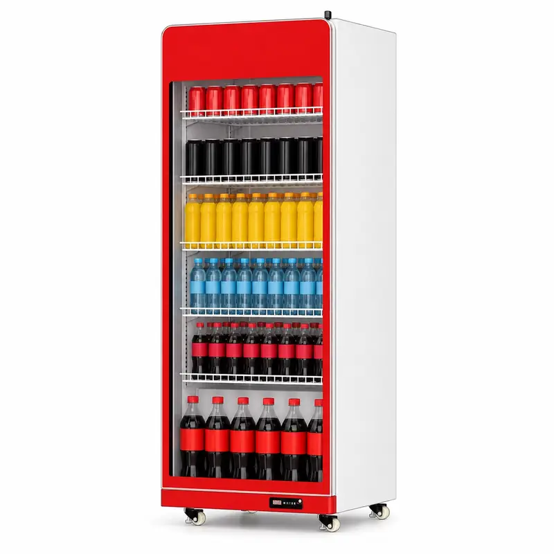 Air-cooled single-door display cabinet