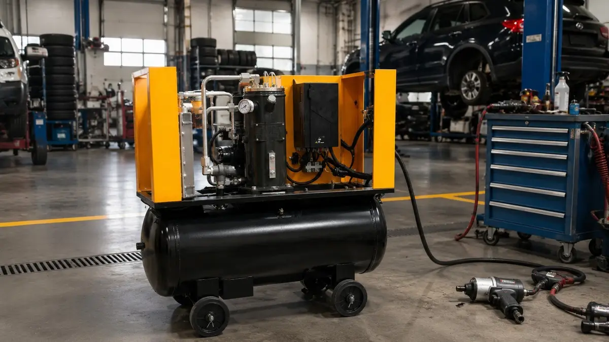 Fornitura d'aria per baie di riparazione automatica