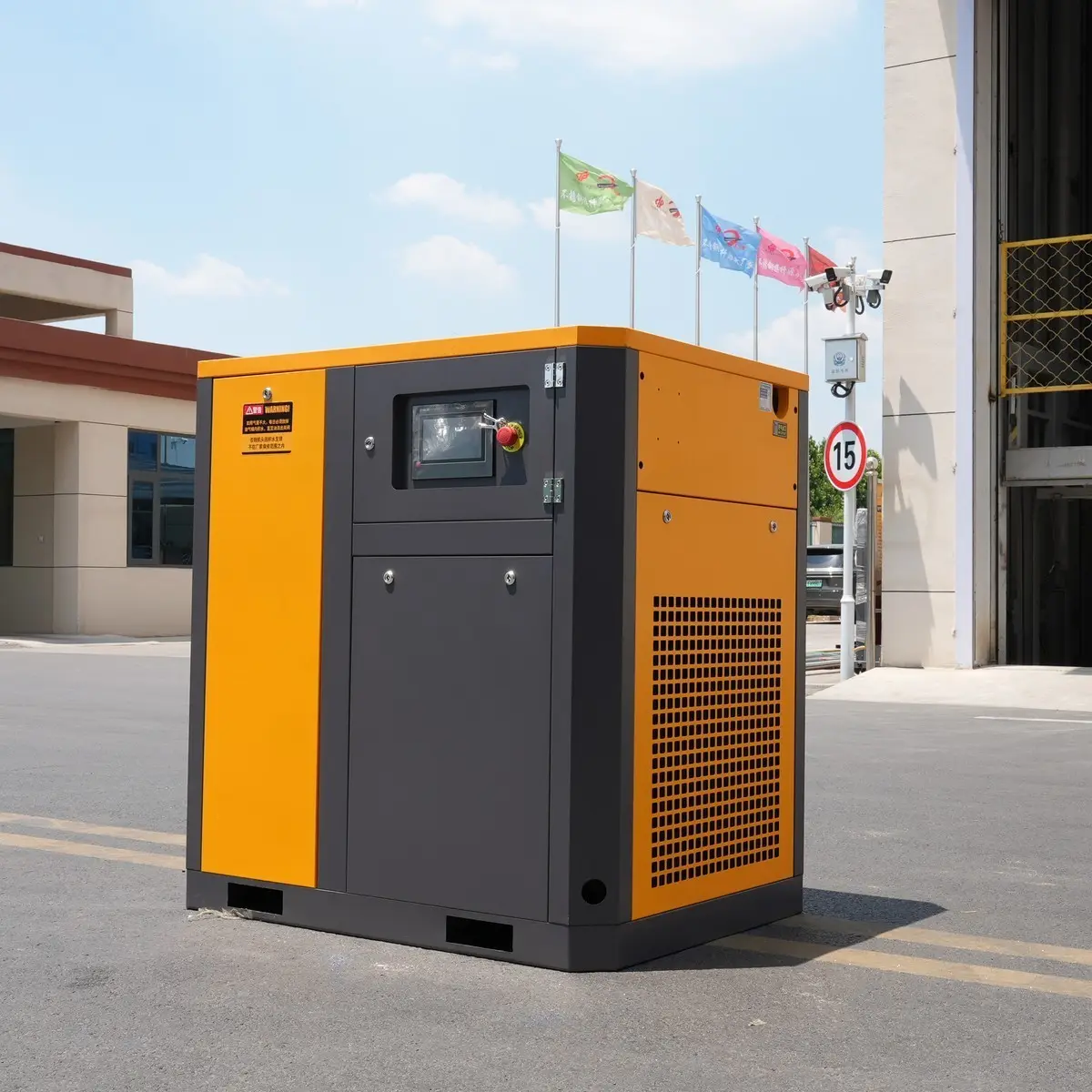 15-37kW légkompresszor-több szögben látható 3