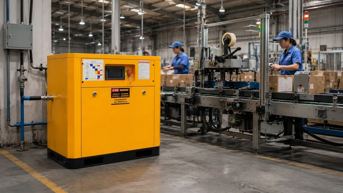 Alimentation en gaz pour la ligne de conditionnement