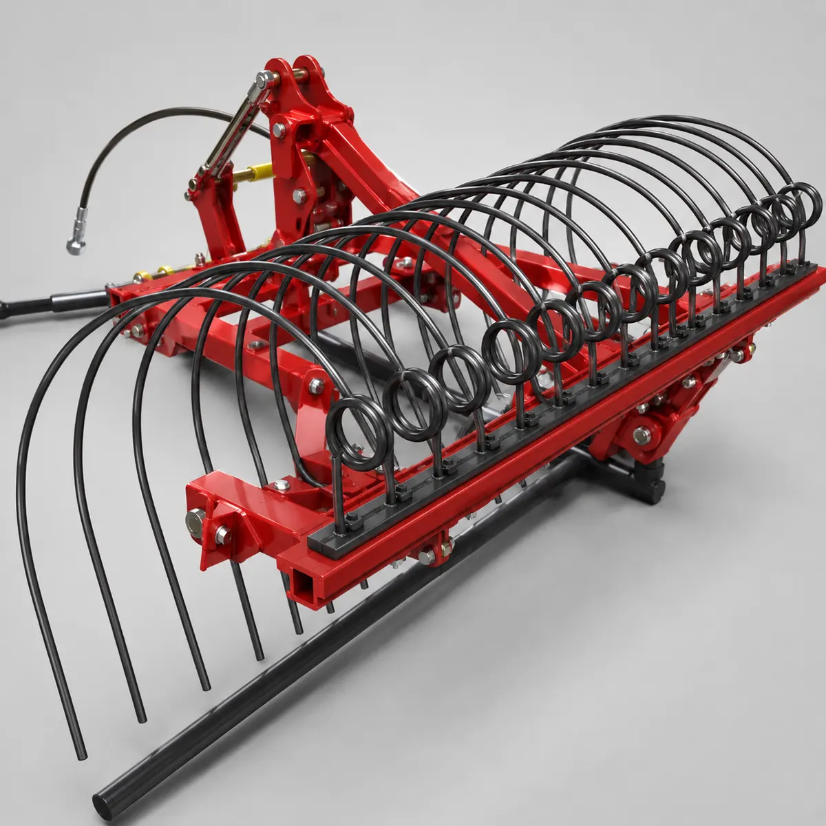 Brush cutter – Detail view – 02 – Spring-tine rake tines