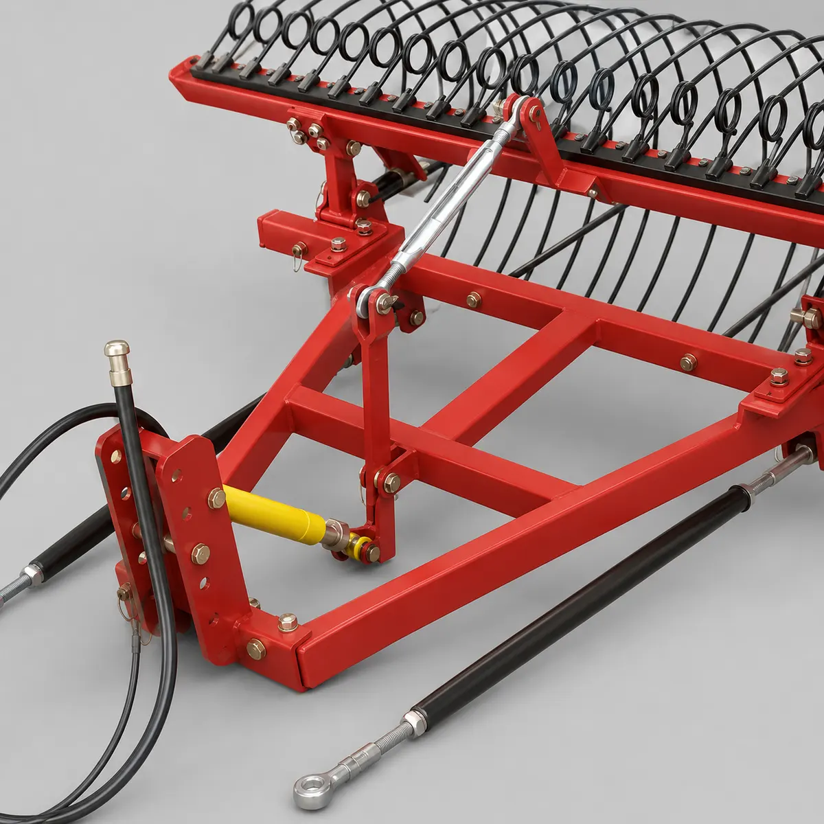 Brush cutter – Detail view – 05 – Main frame and hydraulic linkage