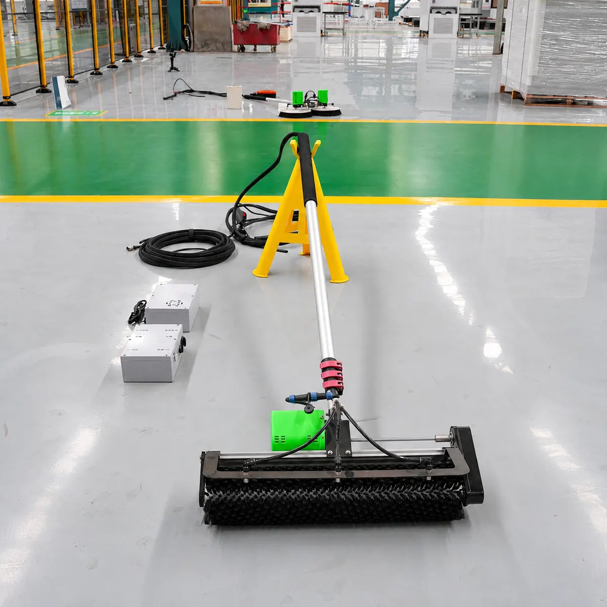 Spazzola a Rullo Palmare PV Macchina per la Pulizia-S3-Colpi Multi-Angle Real-World-Set Completo, Vista Frontale