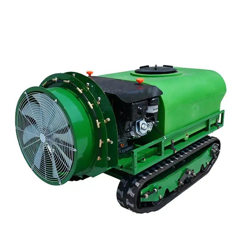 remote control air-blast crawler sprayer