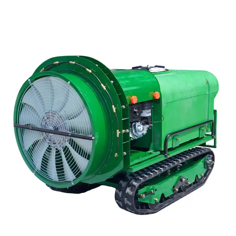 remote control air-blast crawler sprayer