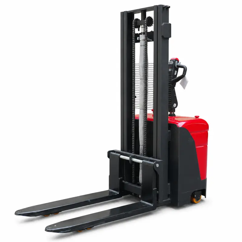 Stand-on forklift (red)