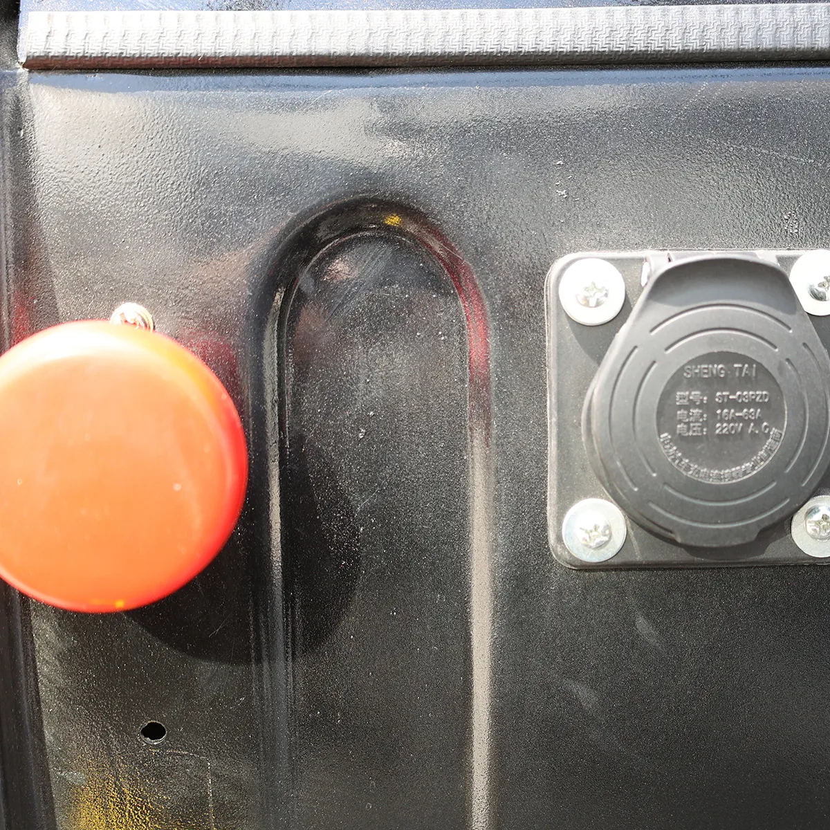 Detalles-Carretilla elevadora de tres puntos 15-Interruptor de parada de emergencia