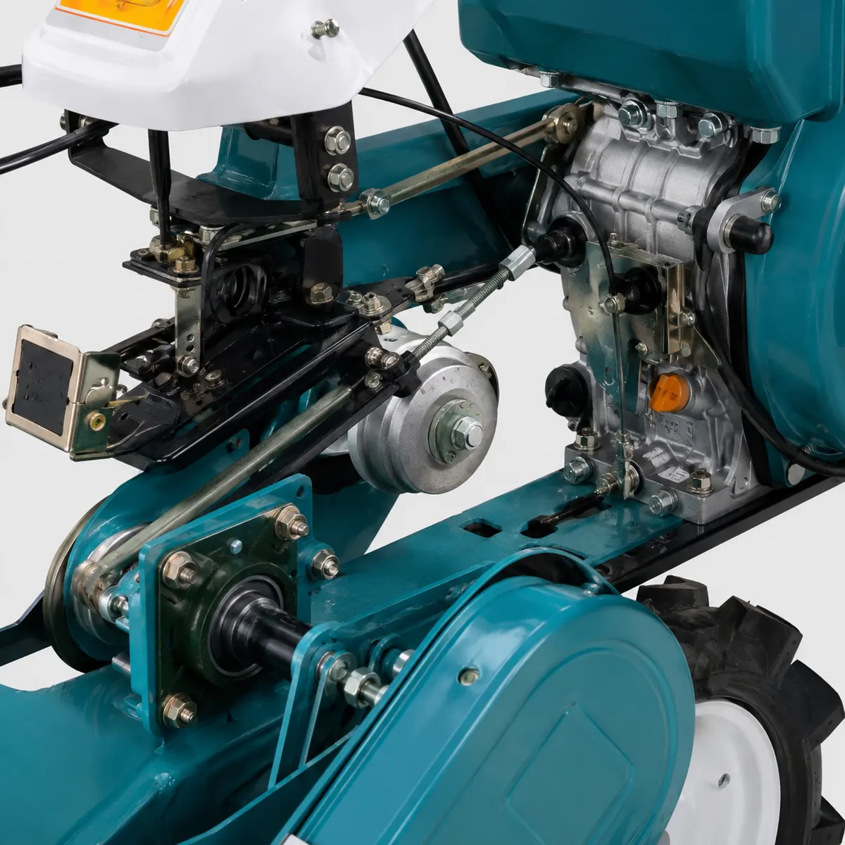Details - Hand fahrendes-188 Diesel, 60-Zoll-Mulcher-Mechanisches Getriebe mit Gestänge