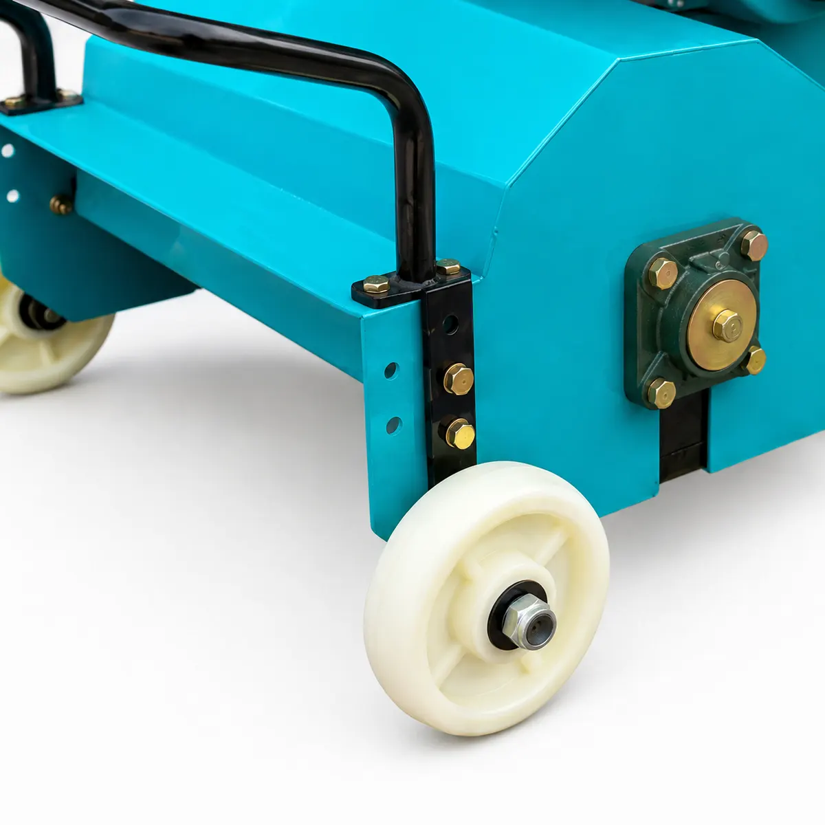 Details-170mm Mulcher mit hand getriebenem Design und 50 cm Schnitt breite-vorderes Stütz rad und Seiten verkleidung