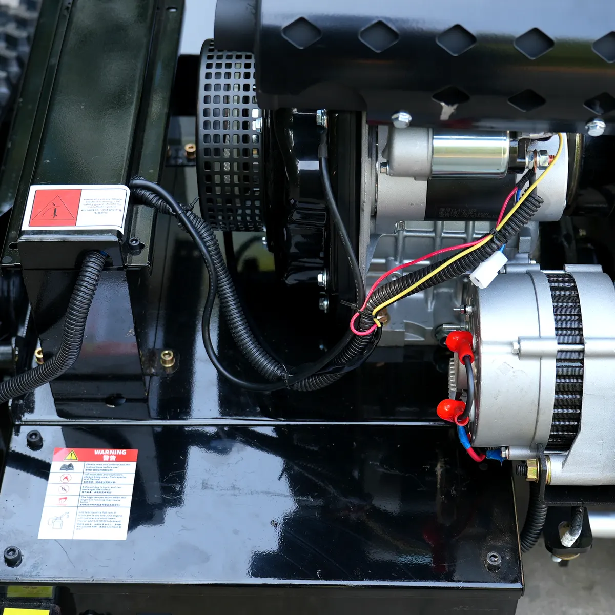 Detail View – Dual Generators, Engine Compartment