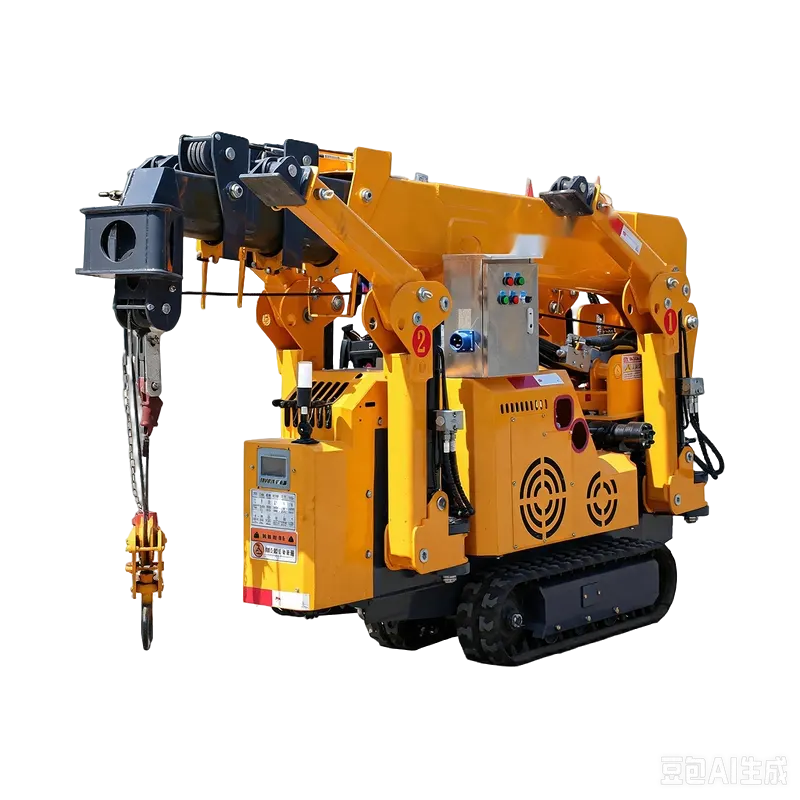 1.5-ton crawler spider crane
