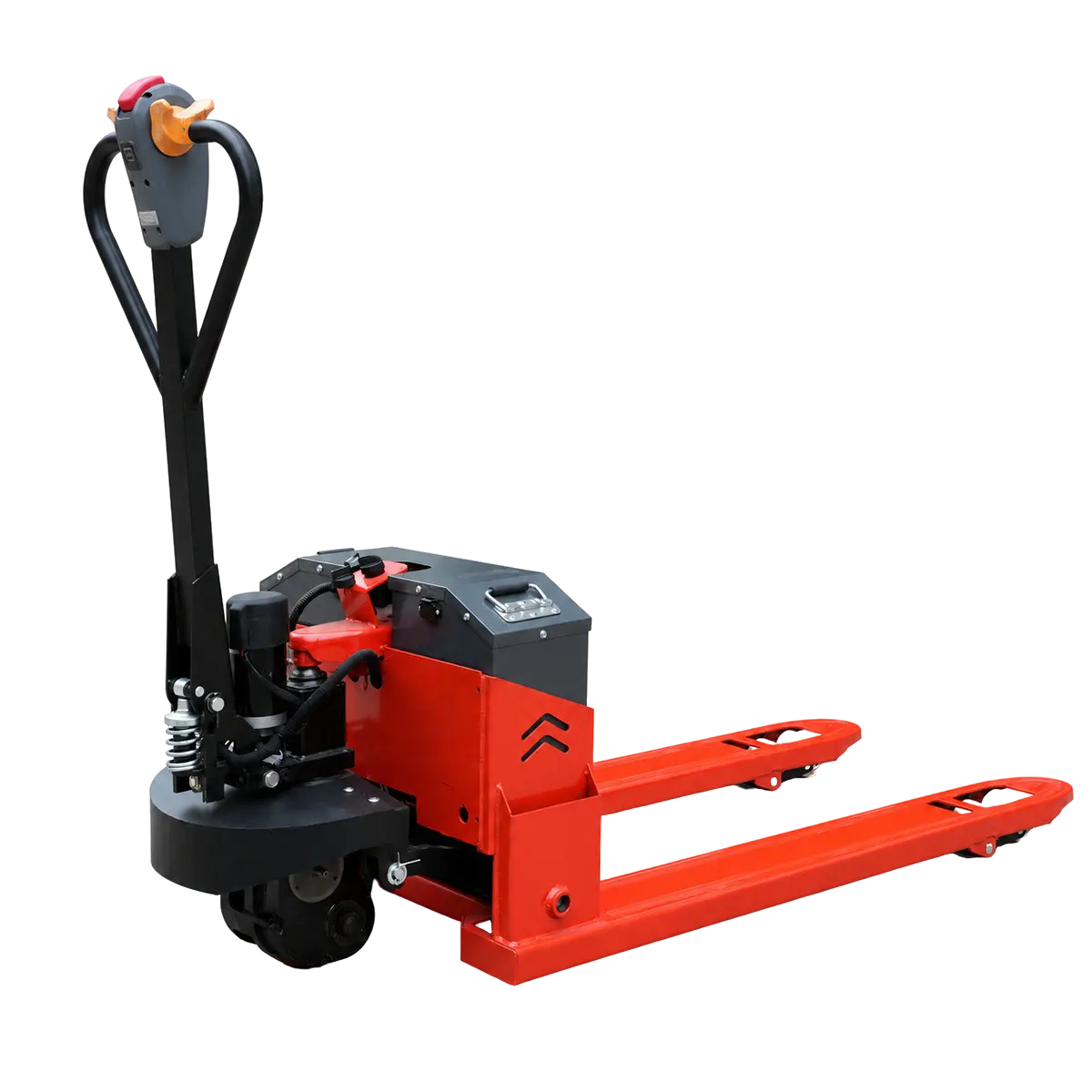 Orange economic-model all-electric pallet truck