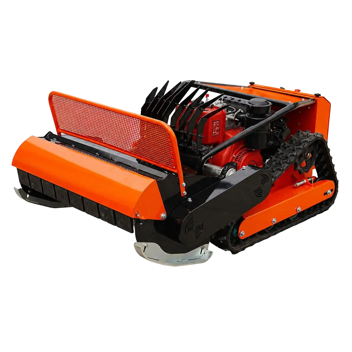 Remote-controlled lawn mower