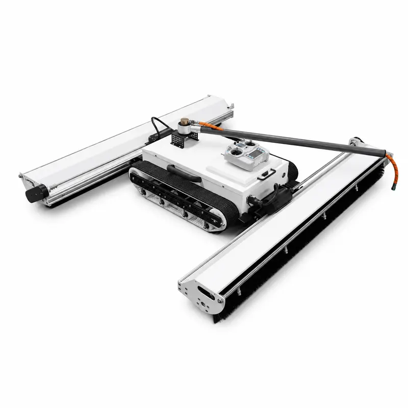 Remote-Controlled Track-Driven Photovoltaic Cleaning Robot
