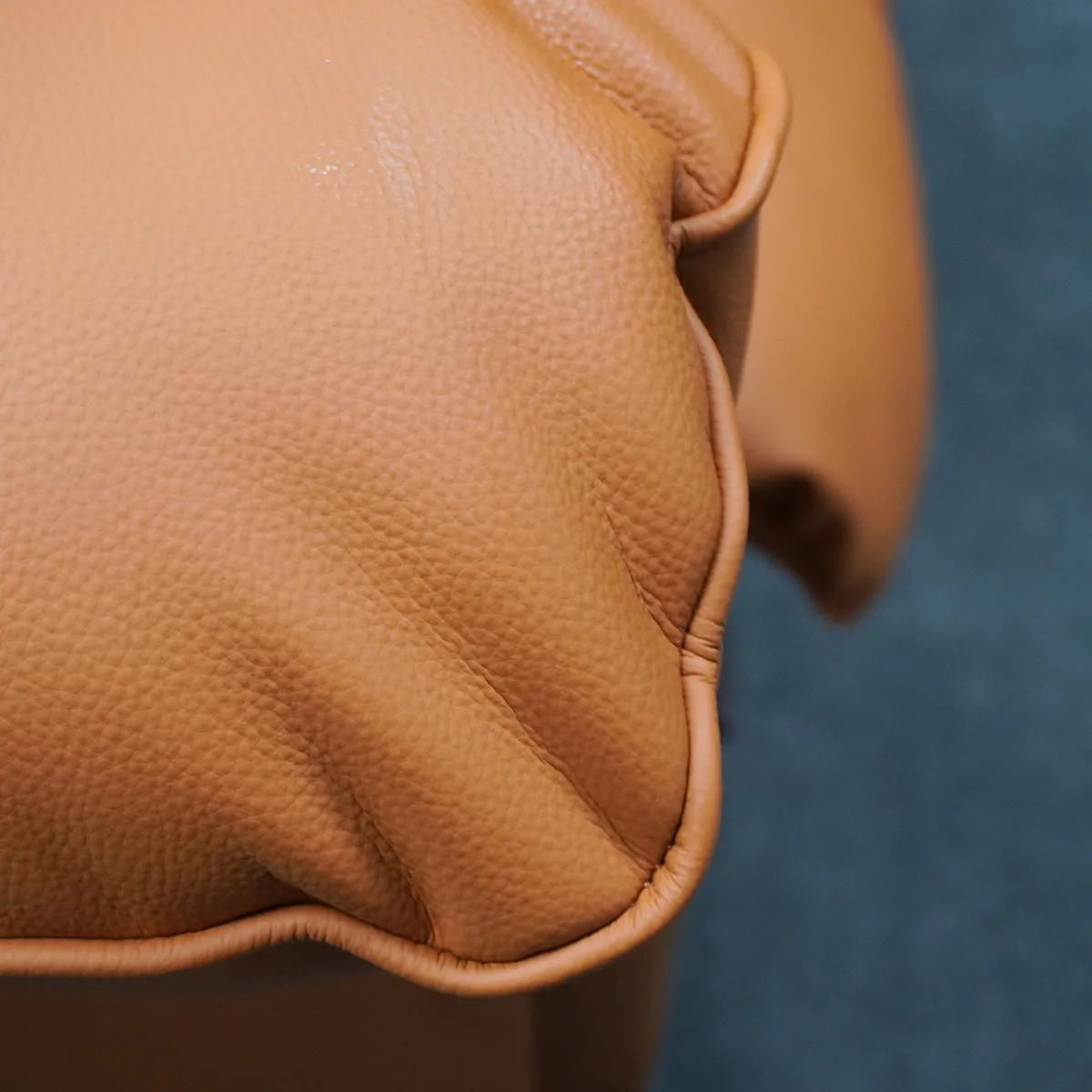 By the side of the backpack