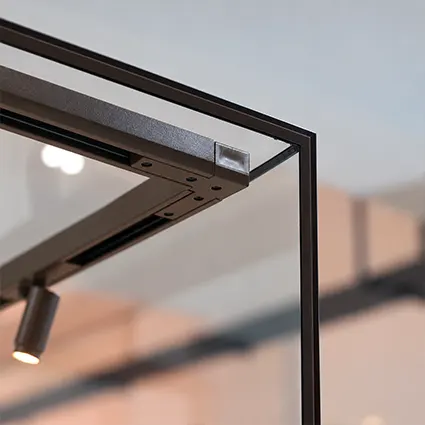 12 vitrine hoekverbinding